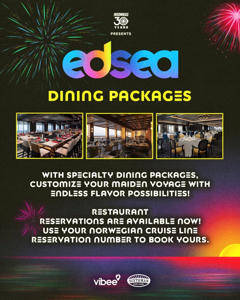 EDSea 2023 Dining Packages