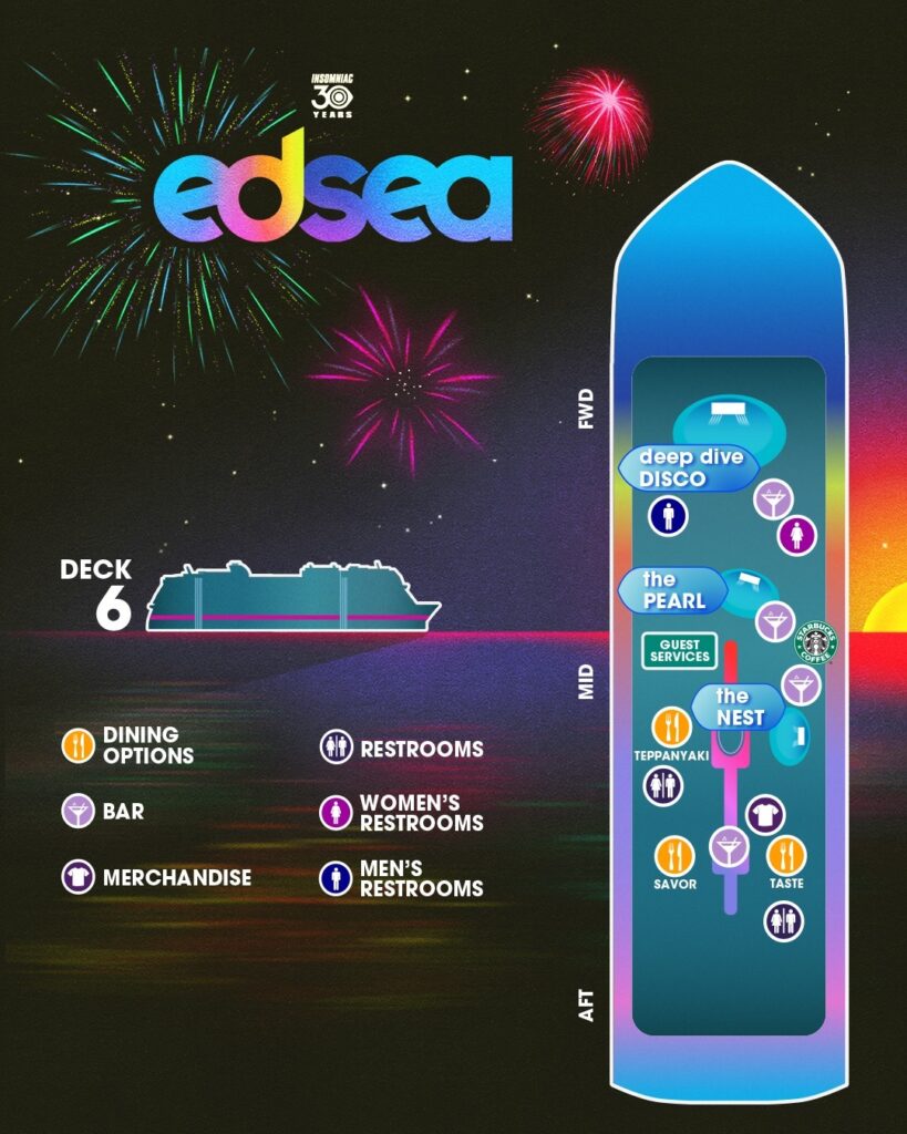 EDSea 2023 Deck Plan Map