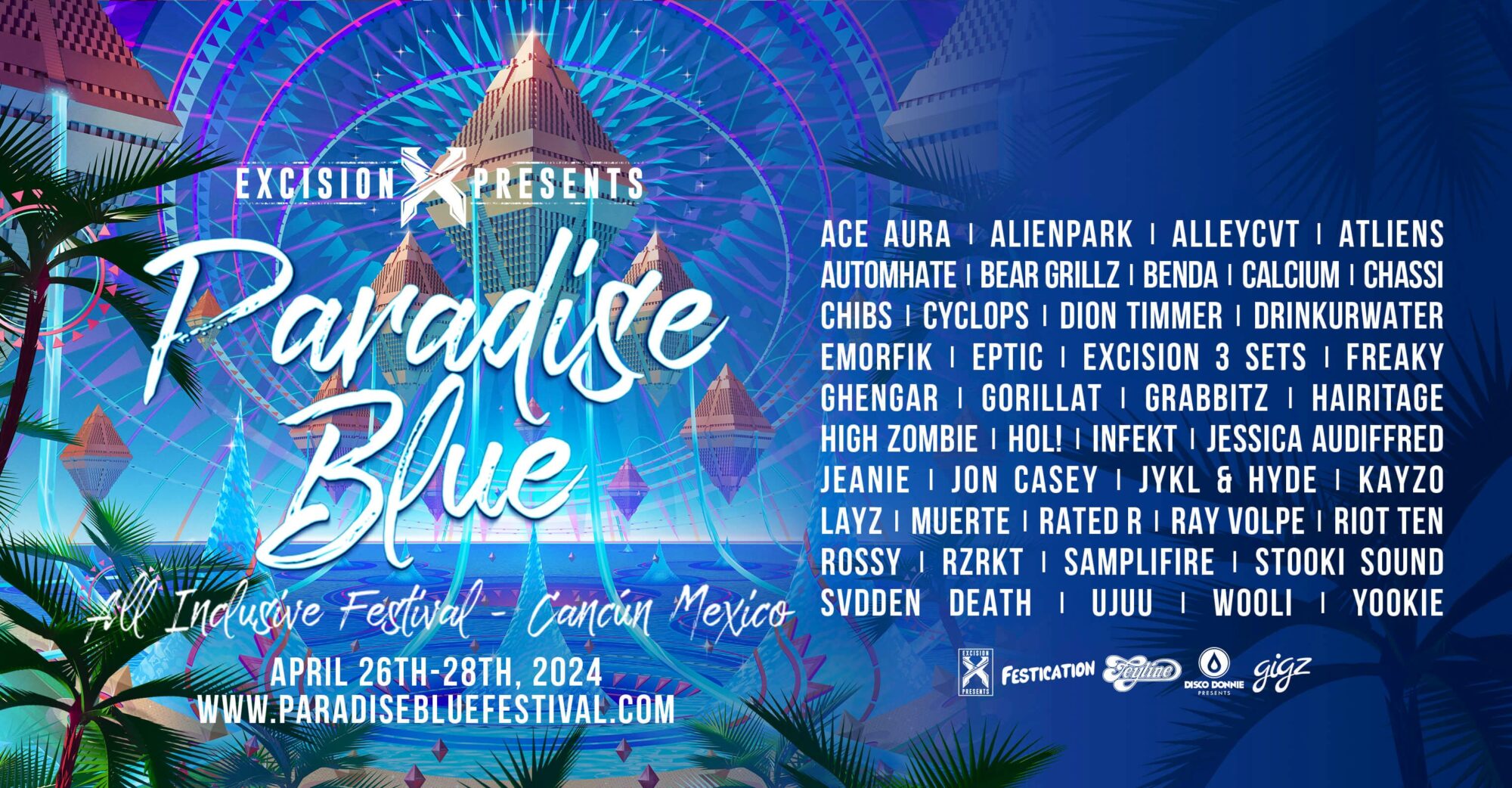 Ray Volpe KAYZO And More To Play Paradise Blue 2024 EDM Identity   66e16bd1 Paradise Blue 2024 Lineup V 