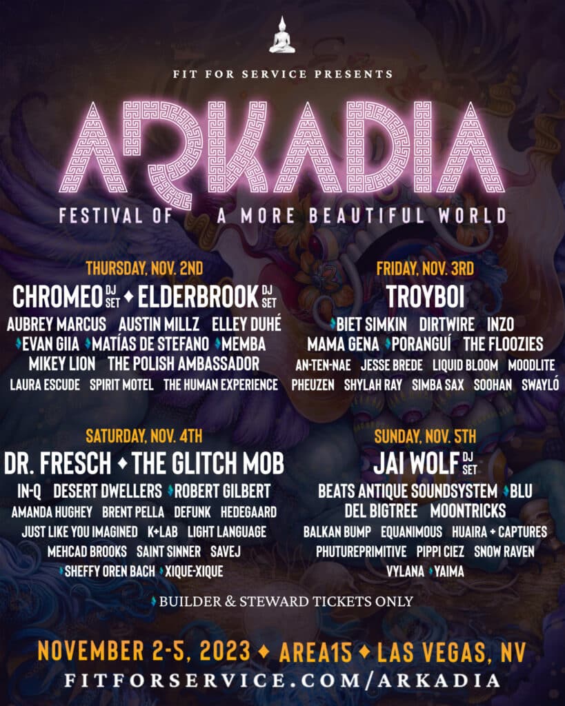 Arkadia Festival 2023 Daily Lineup