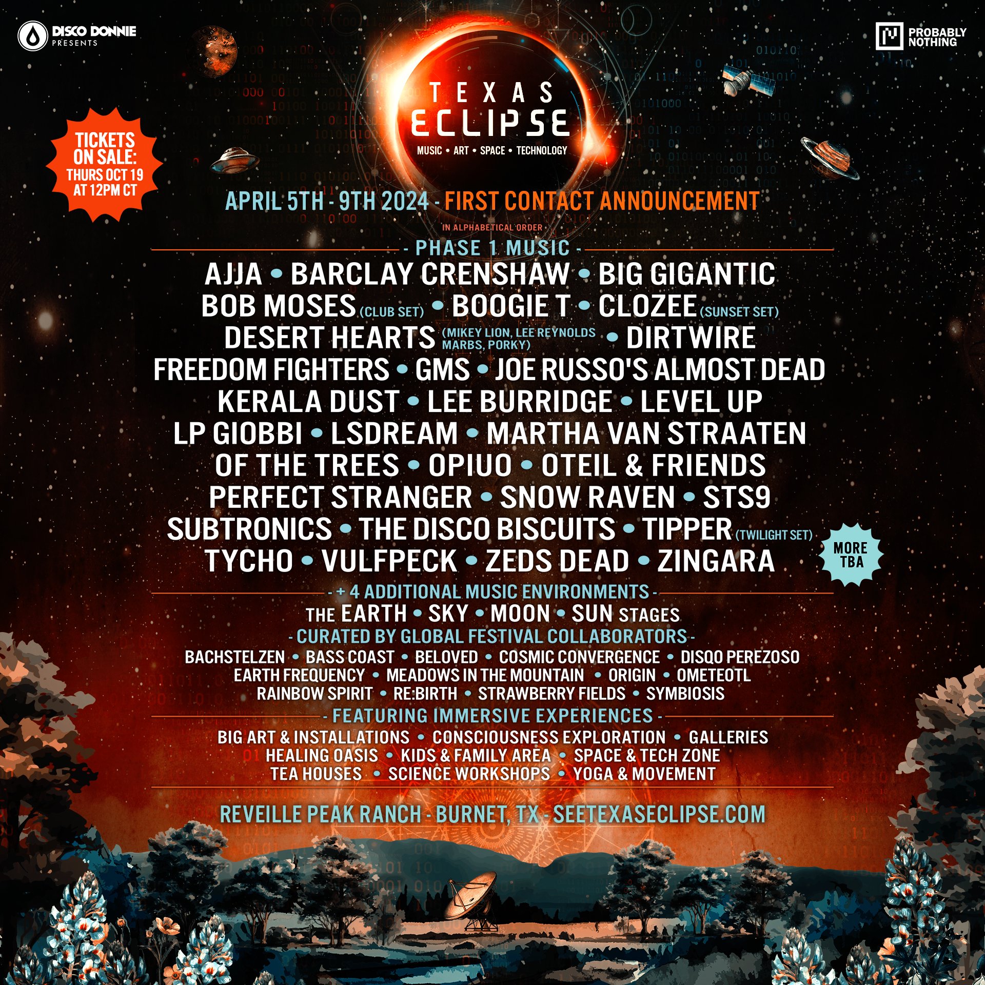 Texas Eclipse Reveals Dynamic Artists on 2024 Lineup EDM Identity