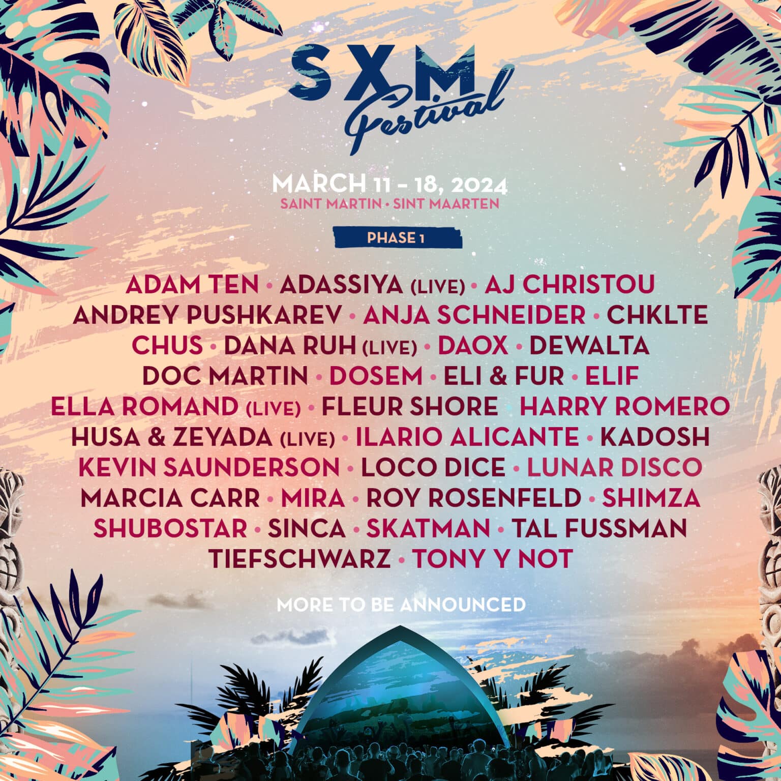 SXM Festival 2024 To Feature House And Techno Greats EDM Identity   Phase 1 Lineup 1x1 SXM Festival 2024 1536x1536 