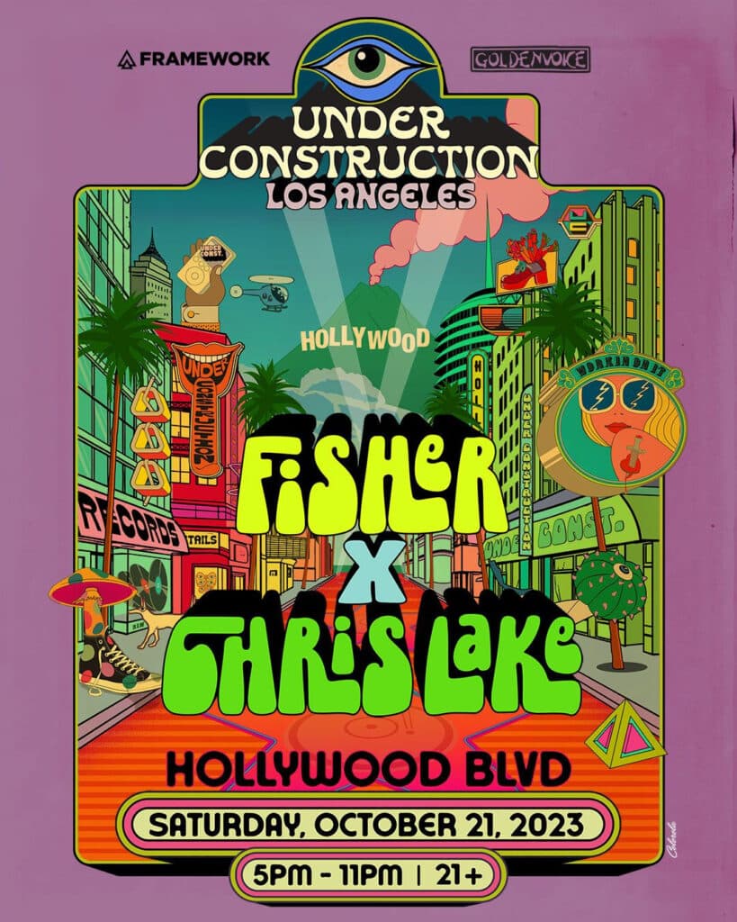 Chris Lake FISHER Under Construction Los Angeles 2023