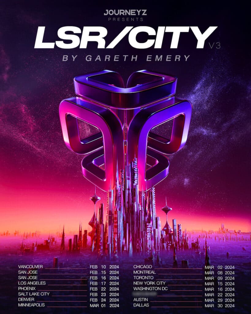 Gareth Emery presents LSR/CITY 2024 tour dates