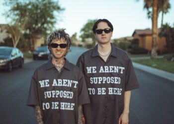 T.J. Petracca and Morgan Freed Emo Nite Coachella 2022
