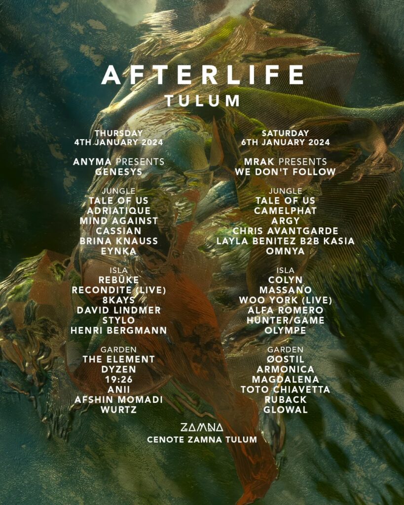 Afterlife Tulum 2024 Lineup