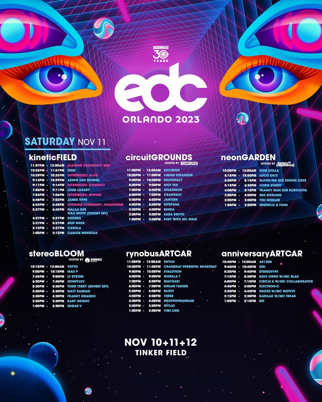 EDC Orlando 2023 Set Times, Festival Map, and Essential Info EDM Identity