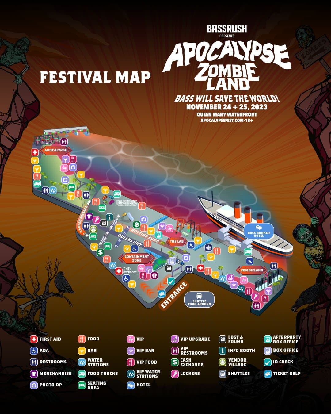 Apocalypse Zombieland 2023 Set Times and Essential Info EDM Identity