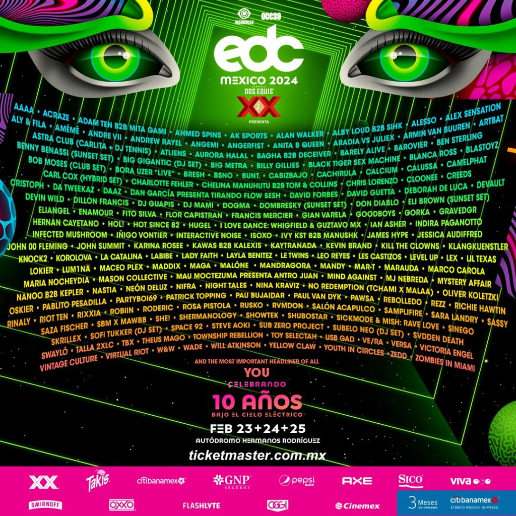 EDC Mexico 2024 Lineup