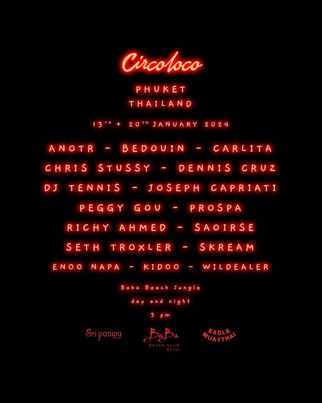 Circoloco Phuket Reveals Stacked Lineup for 2025 Edition EDM Identity