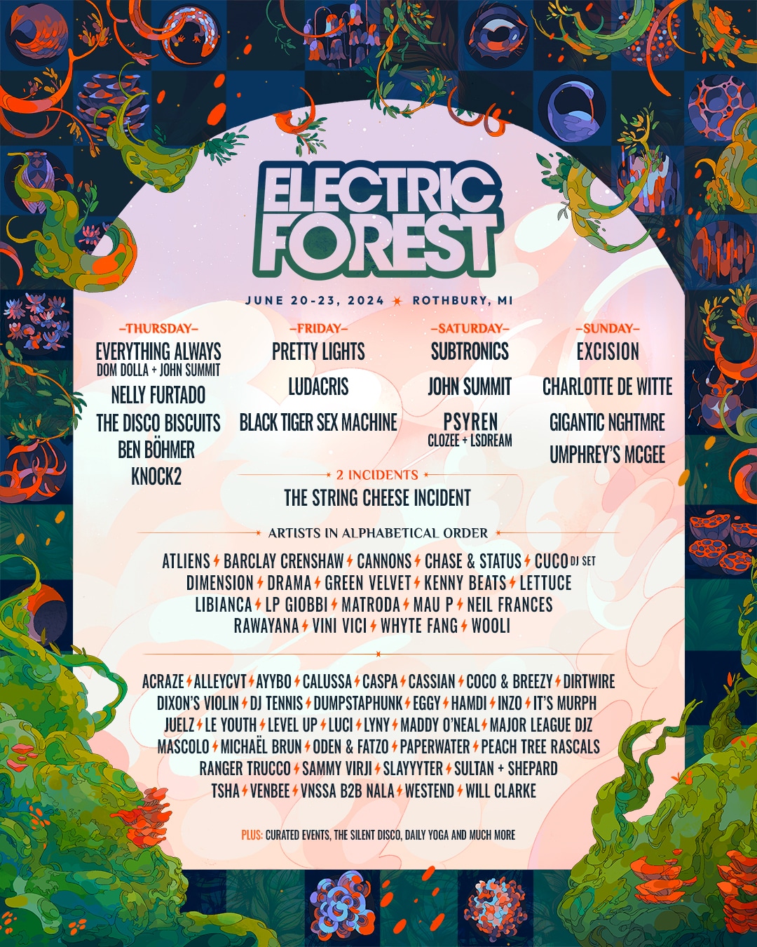 Electric Forest Announces Initial Lineup For 2024 Edition EDM Identity