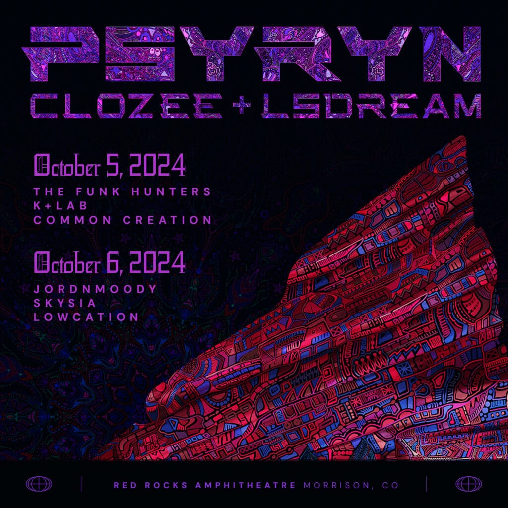 CloZee and LSDREAM PSYRYN Red Rocks 2024