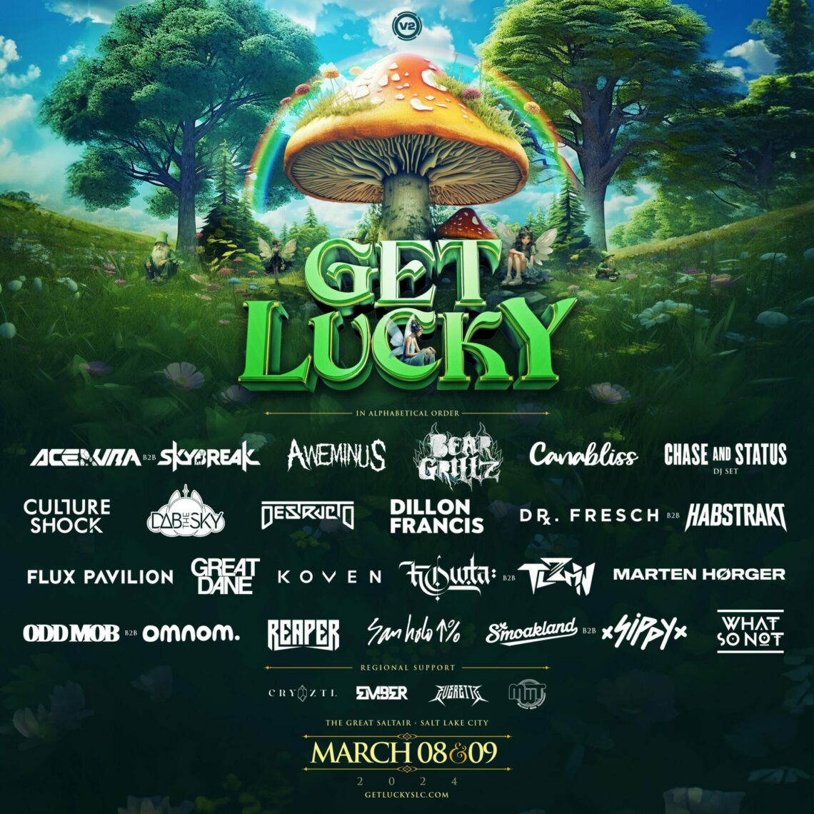 Get Lucky Reveals House and BassFueled 2025 Lineup EDM Identity