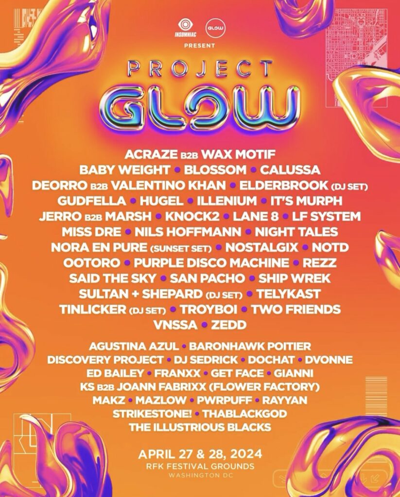 Project GLOW 2024 - Lineup