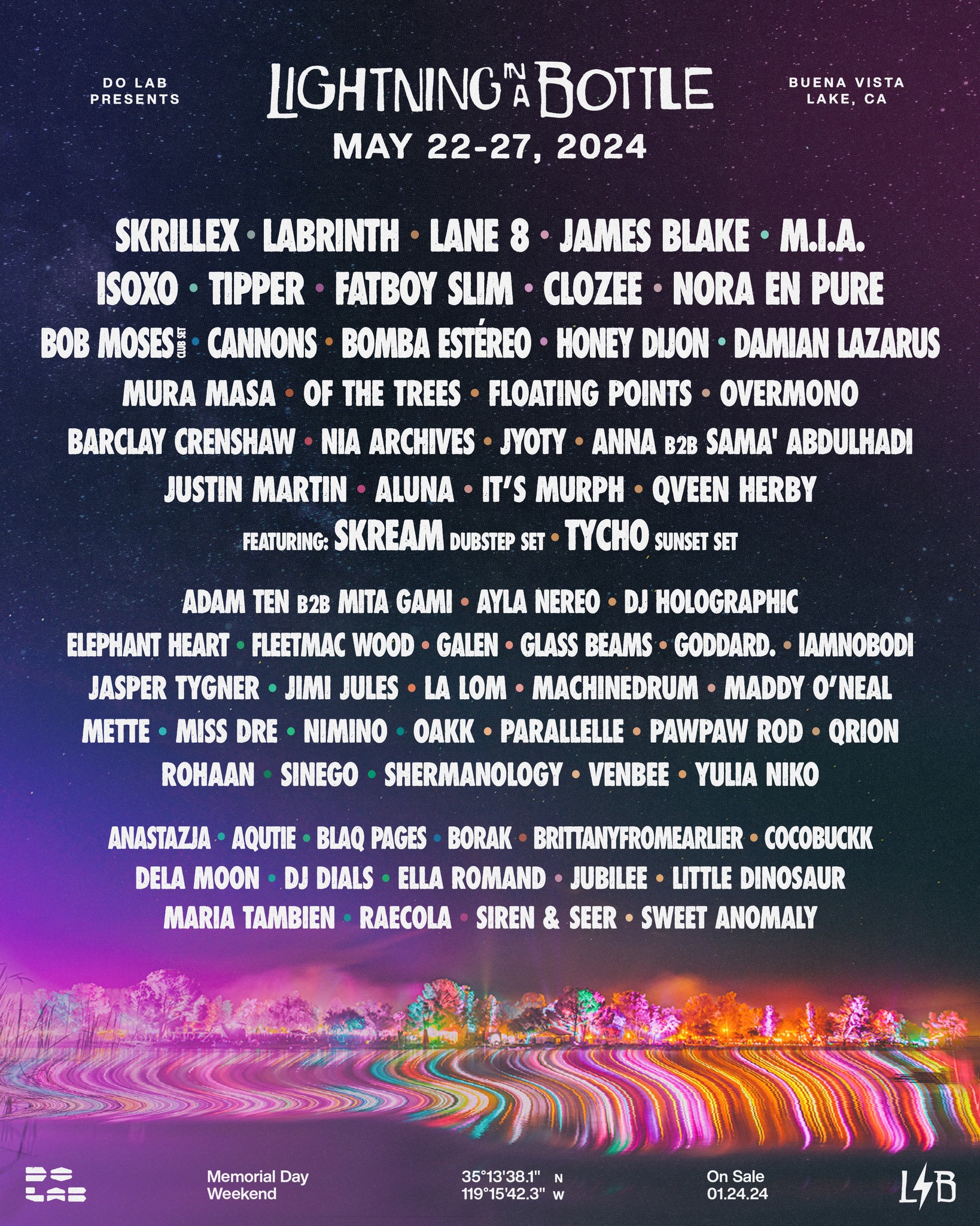 Lightning in a Bottle Announces Massive Lineup for 2024 EDM Identity