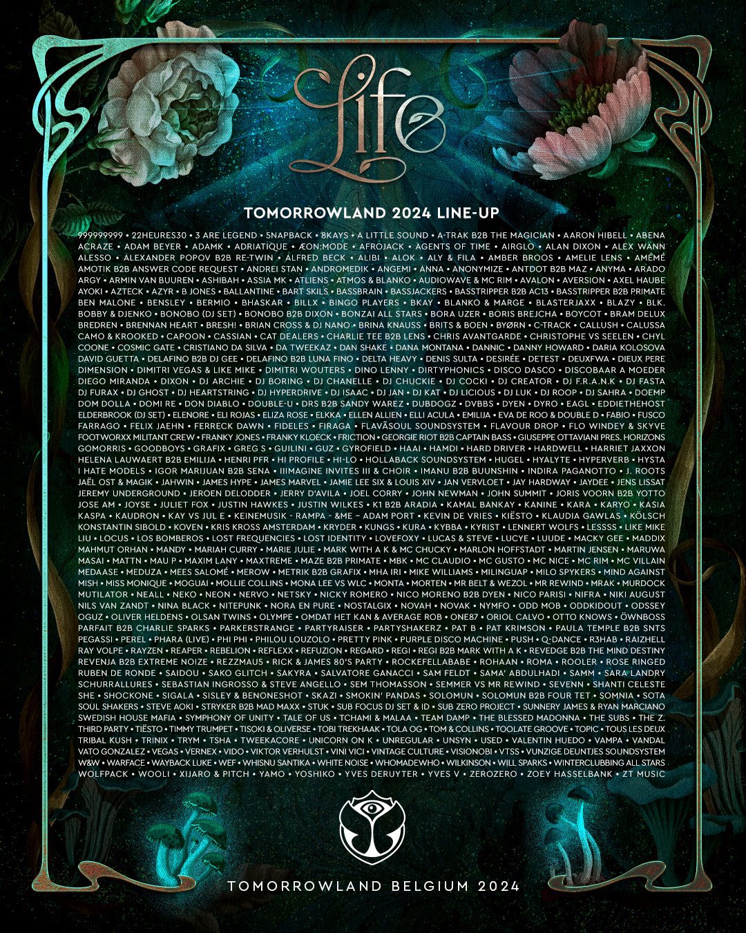 Tomorrowland Unveils 2024 Lineup for Landmark 20th Edition EDM Identity