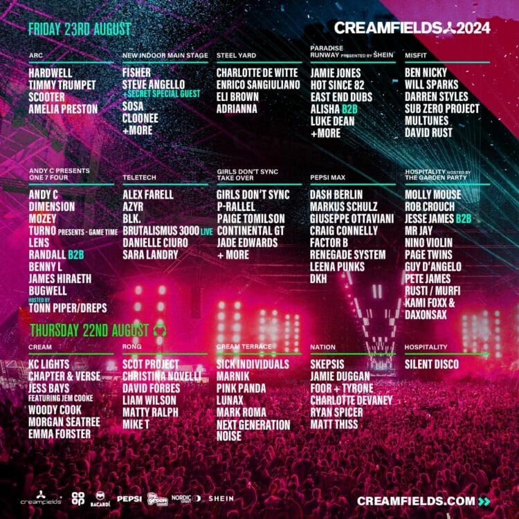 Creamfields Reveals Hundreds of Artists on 2024 Lineup | EDM Identity