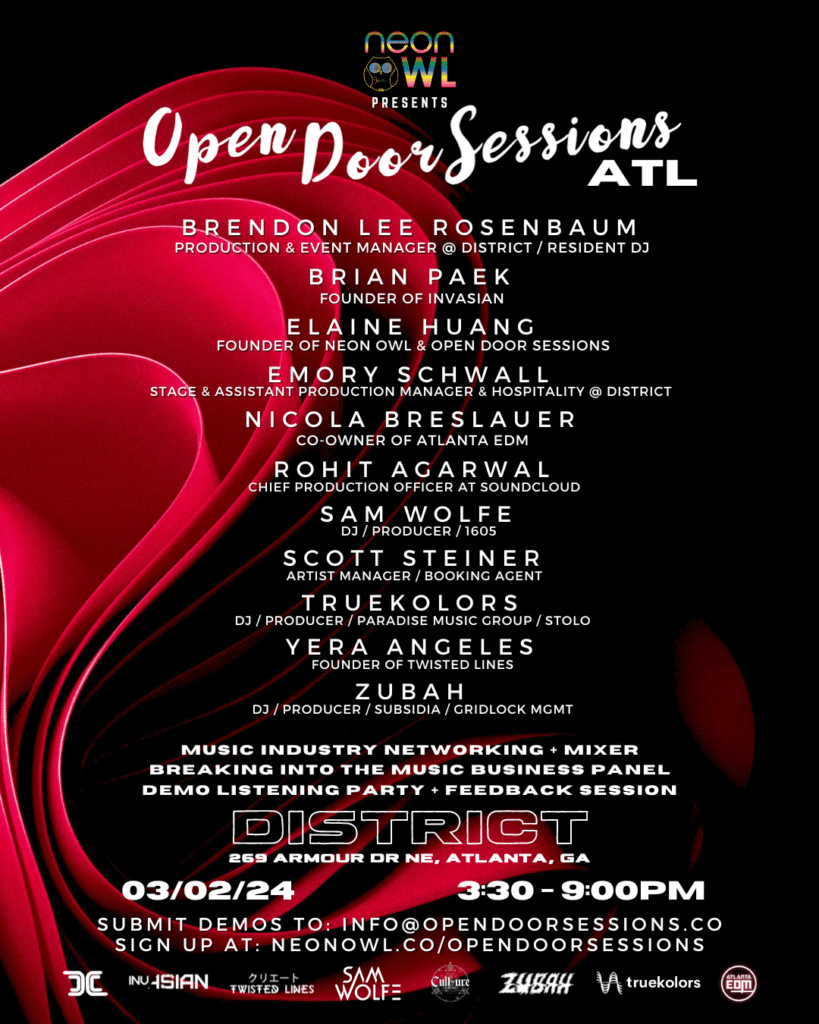 Neon Owl - Open Door Sessions ATL ( Updated Flyer)