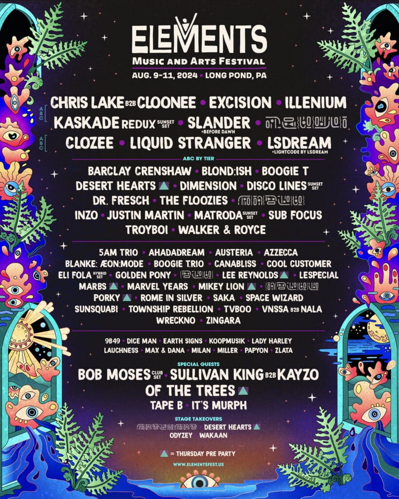 Elements Music & Arts Festival 2024 Phase 1 Lineup