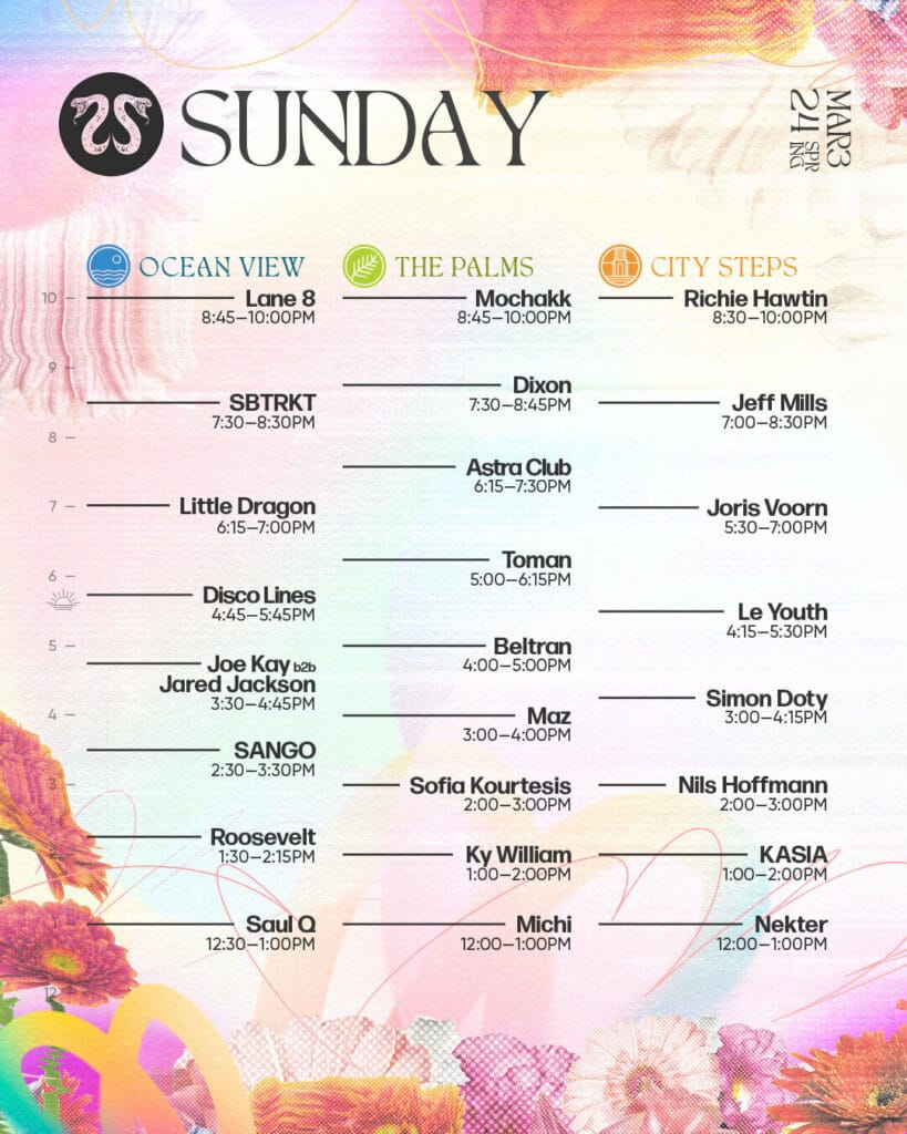 CRSSD Festival Spring 2024 Set Times and Essential Info EDM Identity
