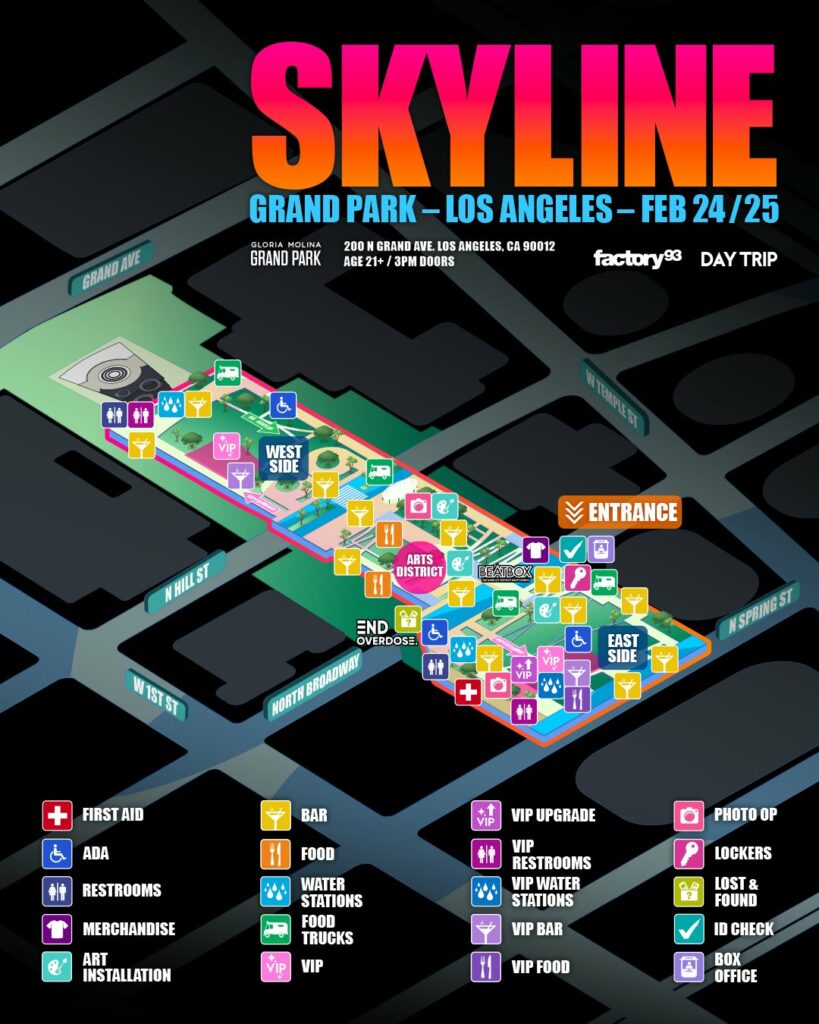 Skyline Los Angeles 2024 - Festival Map