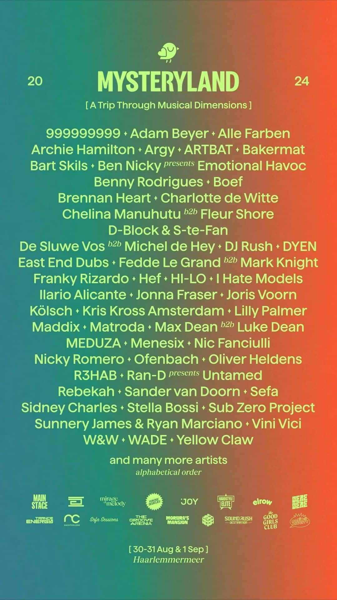 Mysteryland Reveals Lineup for 2024 Event EDM Identity