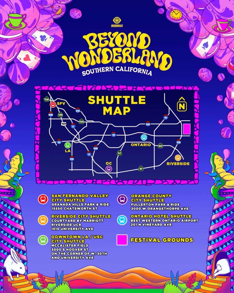 Beyond Wonderland SoCal 2024 Shuttle Info