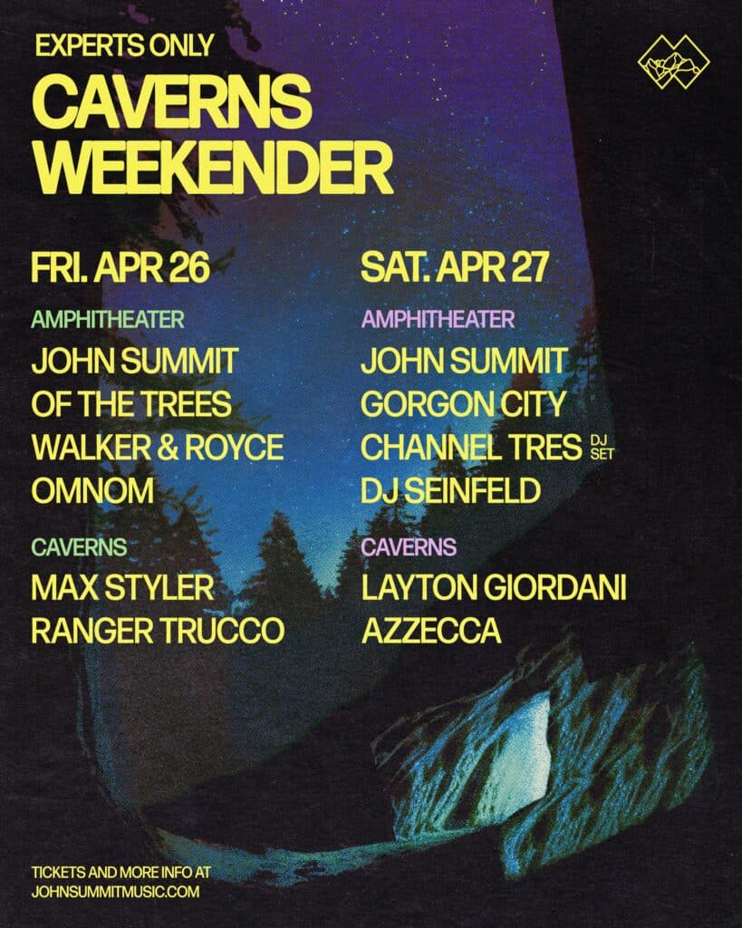 Experts Only Caverns Weekender 2024 - Lineup