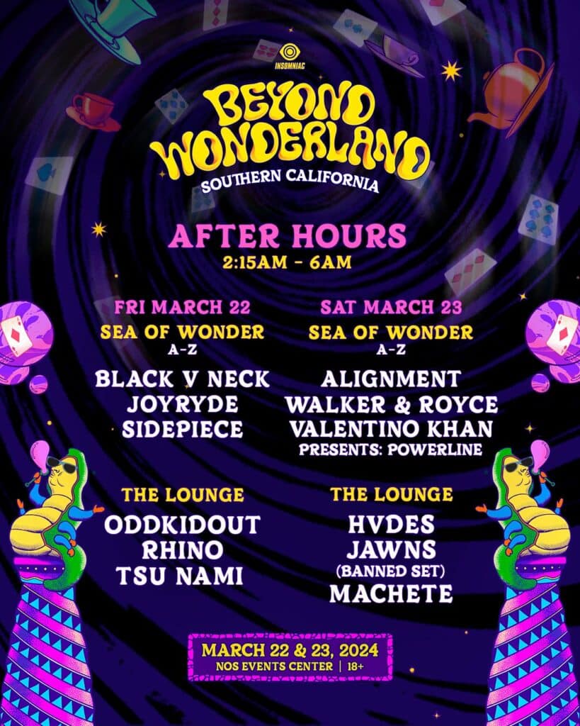 Beyond Wonderland SoCal 2024 After Hours Lineup