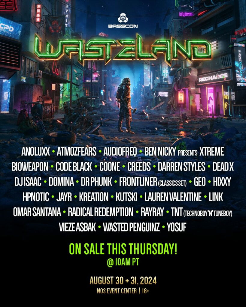 Basscon Wasteland 2024 - Lineup