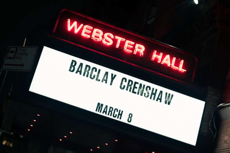 Barclay Crenshaw @ Webster Hall
