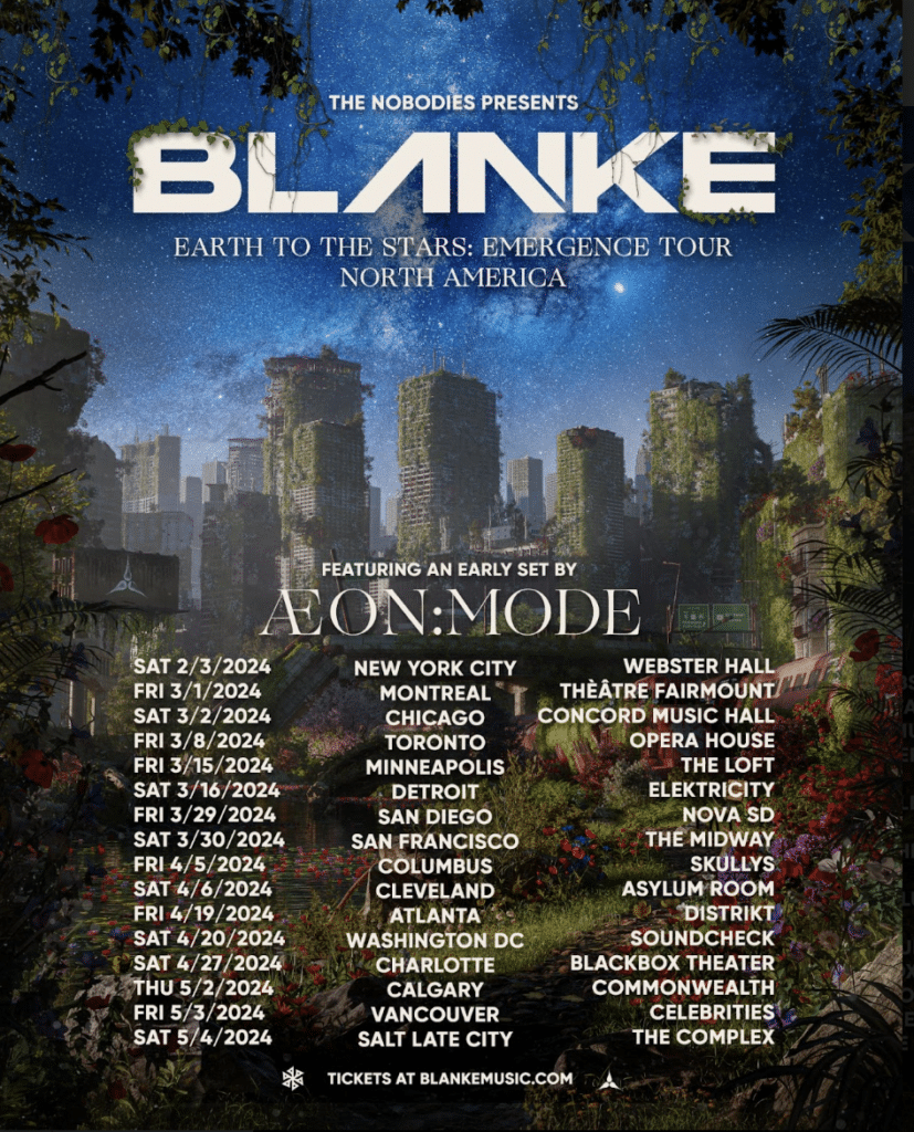 Blanke - 'EARTH TO STARS: Emergence Tour'