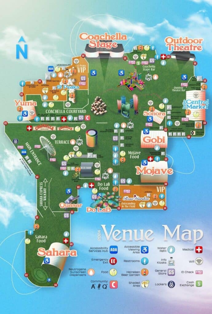 Coachella 2024 Festival Map