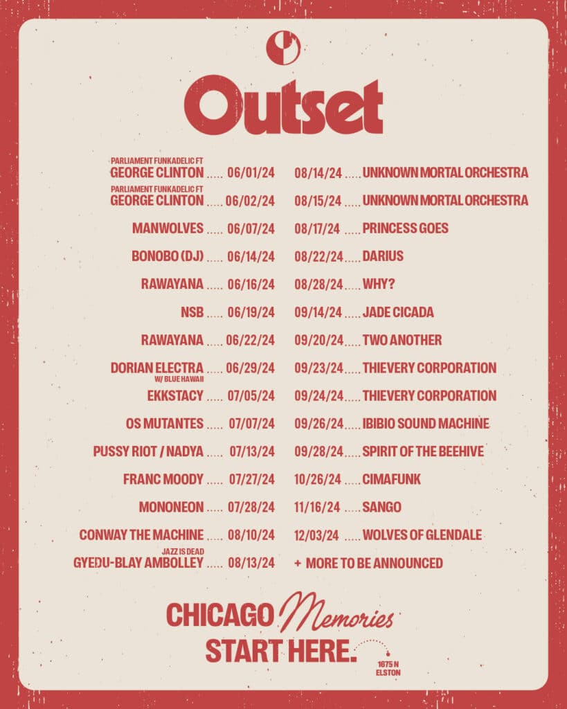 Outset Chicago 2024 Upcoming Event Schedule