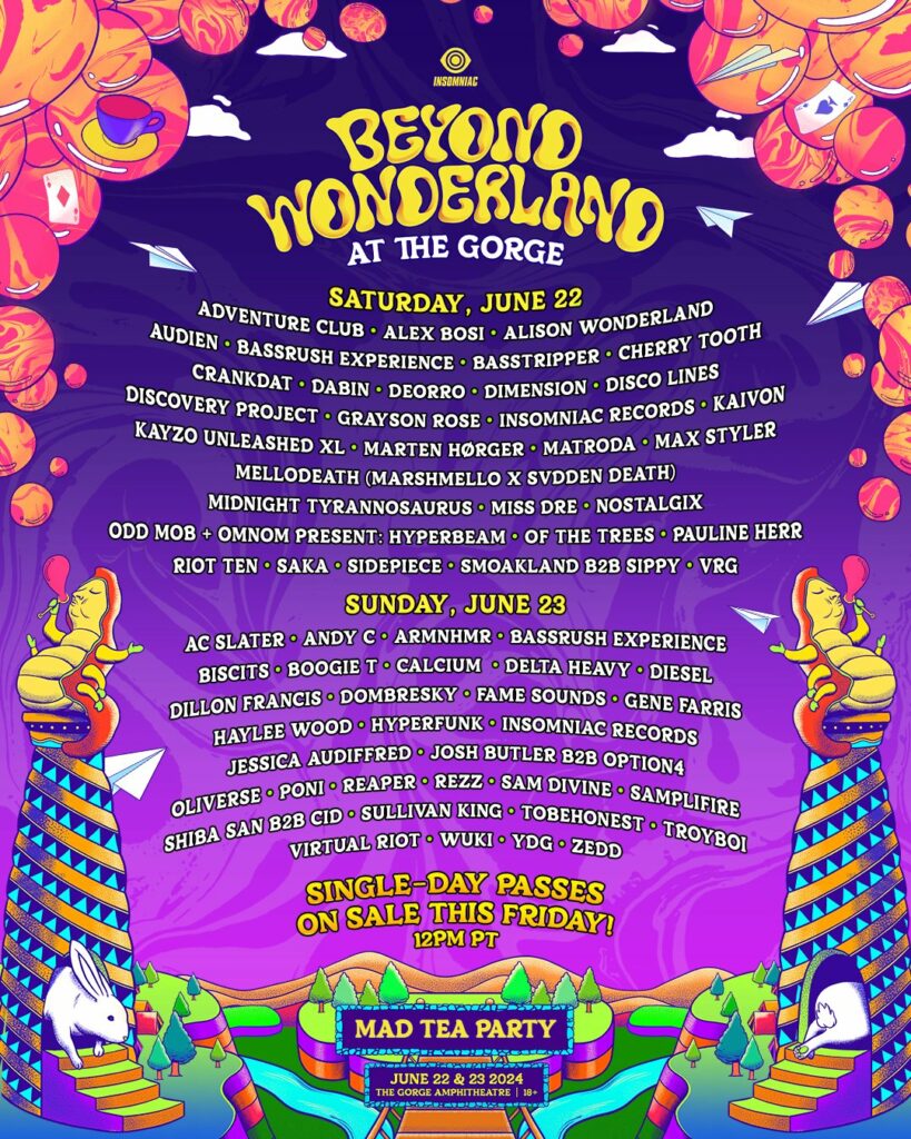 Beyond Wonderland at The Reveals Daily Lineups for 2025 Edition