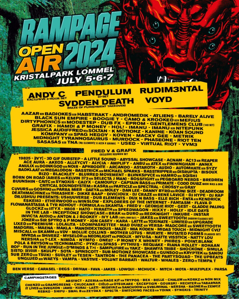 Rampage Open Air 2024 Full Lineup