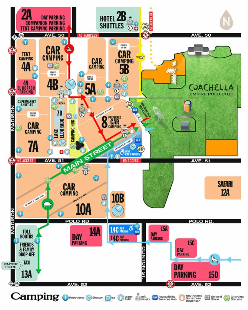 Coachella 2024 Camping Map