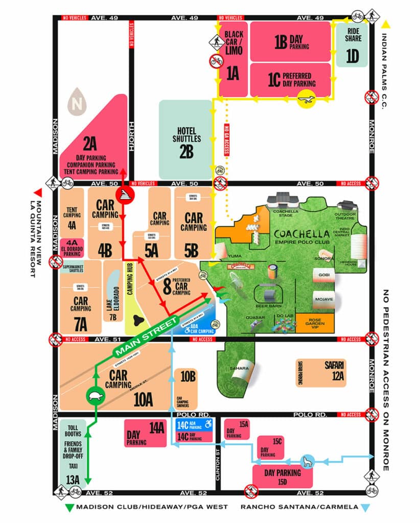 Coachella 2024 Parking Map