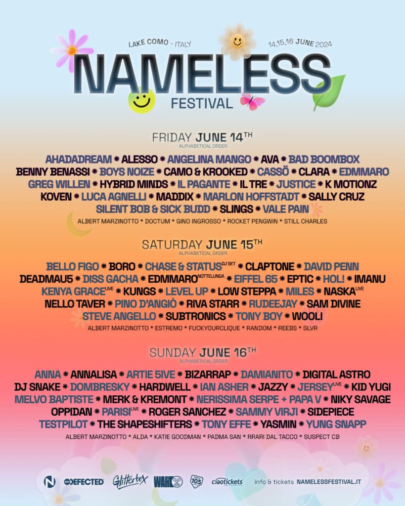 Nameless Festival 2024 - Lineup