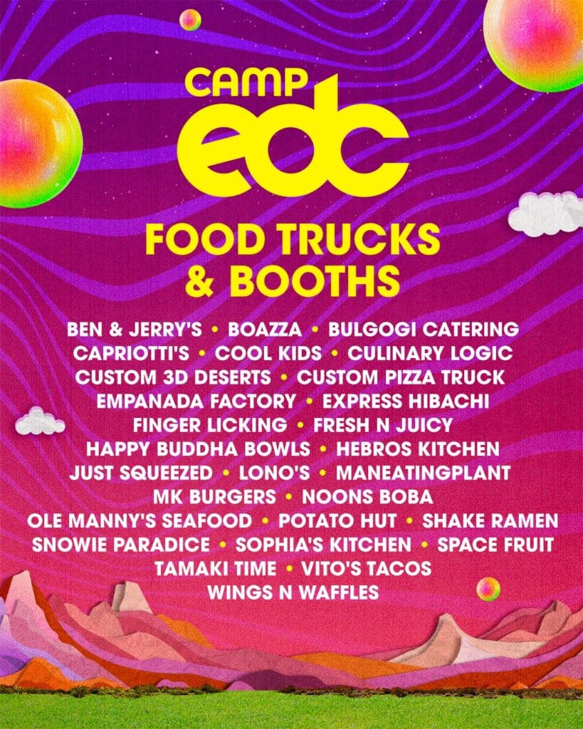 Camp EDC 2024 Food Trucks