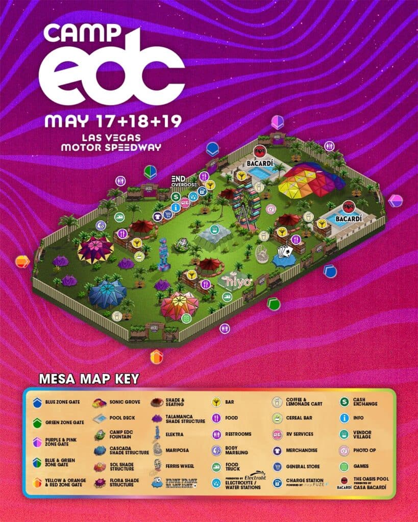 Camp EDC 2024 Party and Activity Schedules, Maps, and More EDM Identity