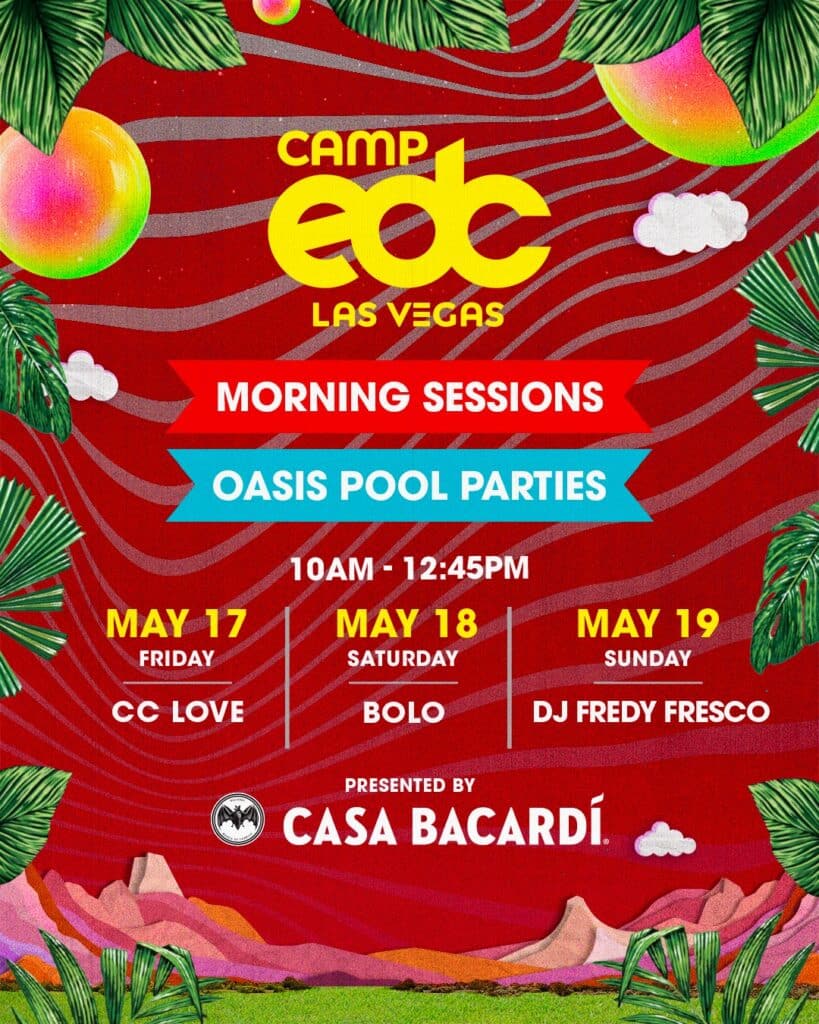 Camp EDC 2024 Morning Sessions Oasis Pool Parties