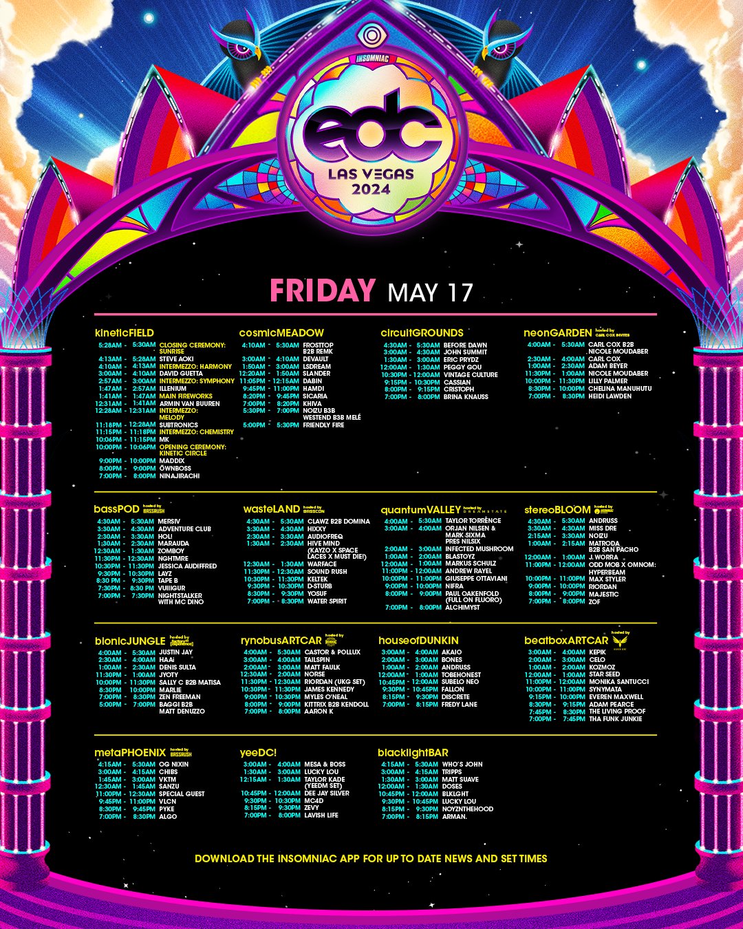 EDC Las Vegas 2024 Set Times, Festival Map, and Essential Info EDM Identity