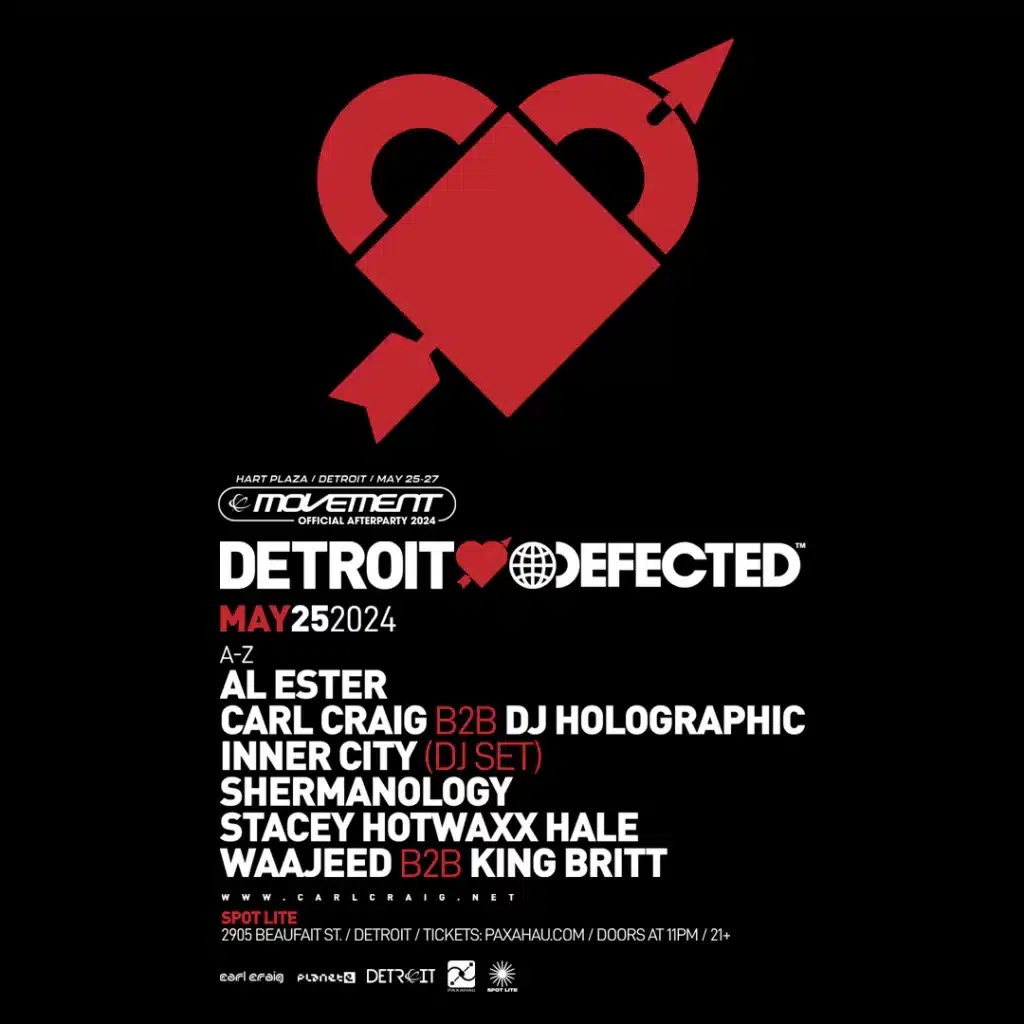Detroit Love x Defected Records Official Movement Afterparty