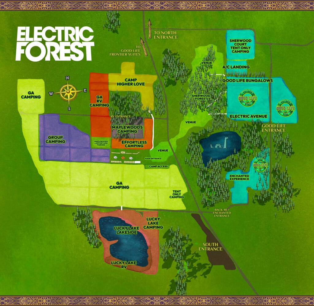 Electric Forest 2024 Camping Map