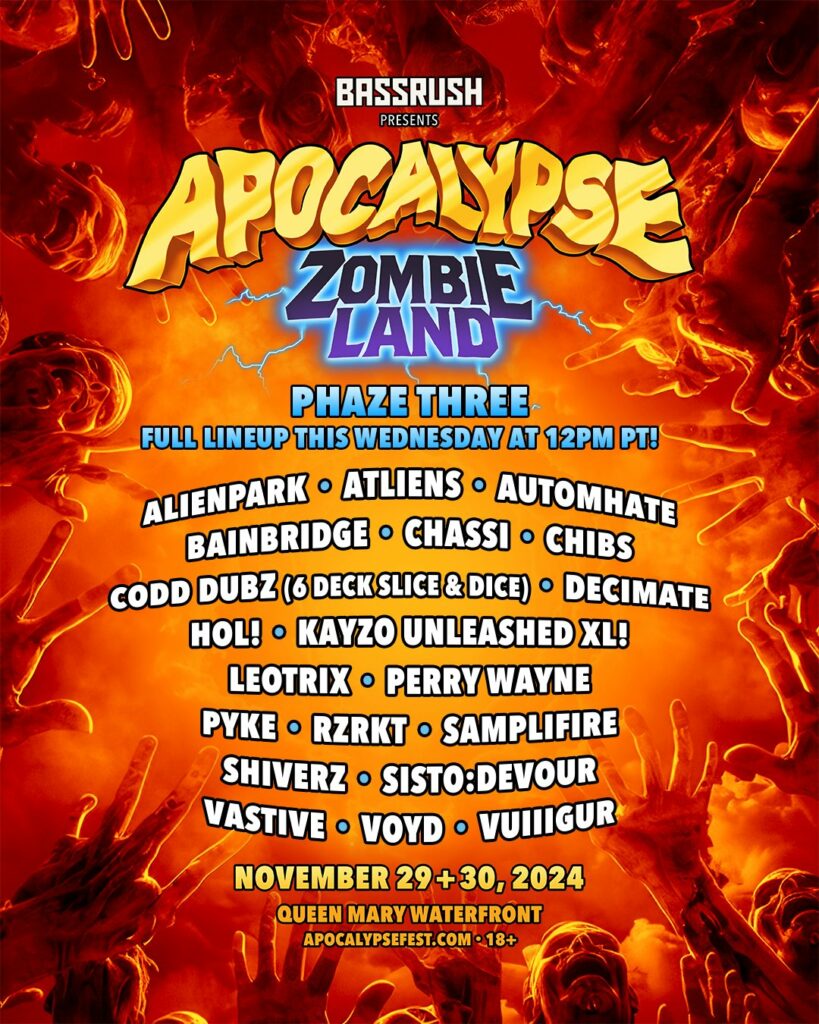 Apocalypse Zombieland 2024 Phase 3 Lineup