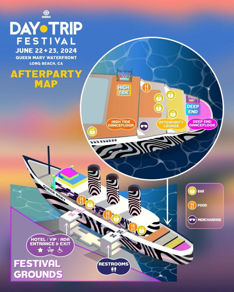 Day Trip Festival 2024 Afterparty Map