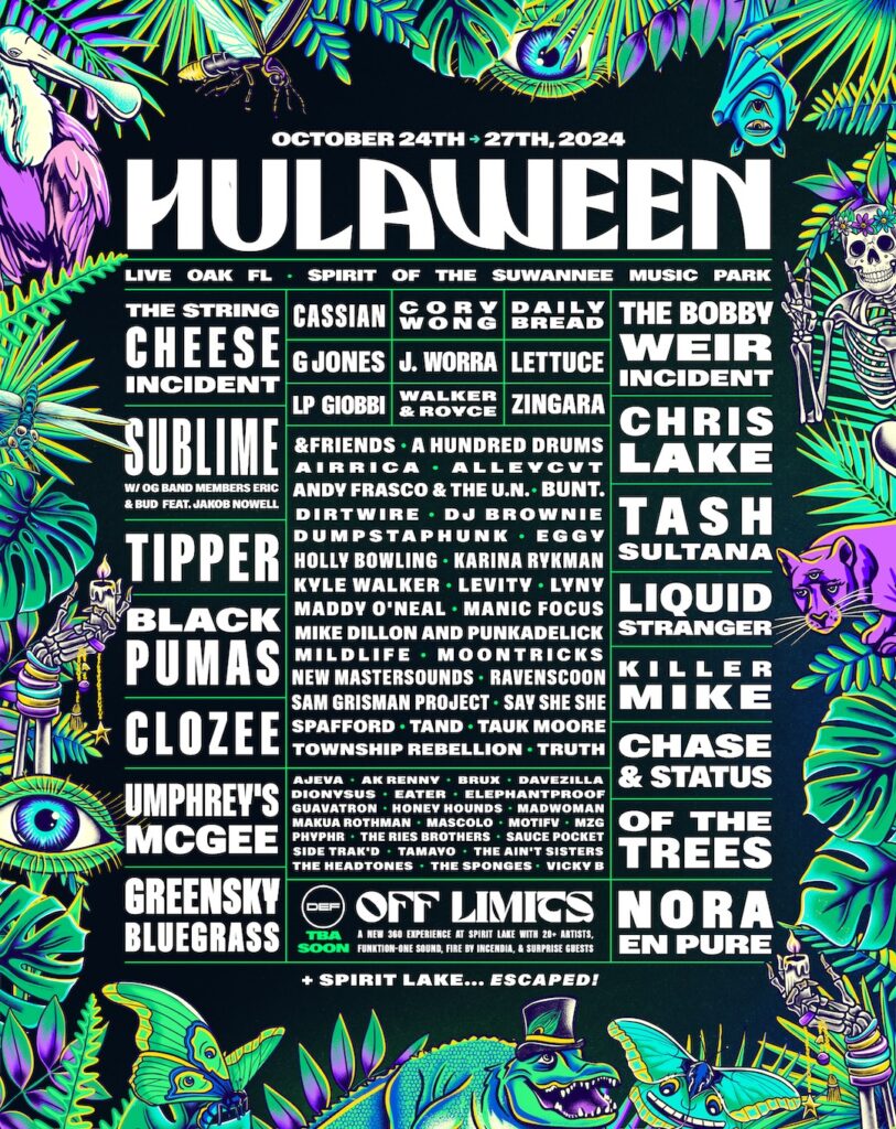 Suwannee Hulaween 2024 - Lineup