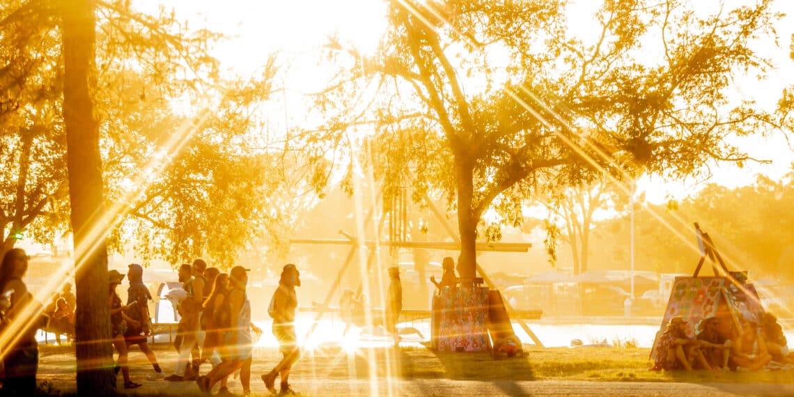 Sunset at Lightning in a Bottle 2024