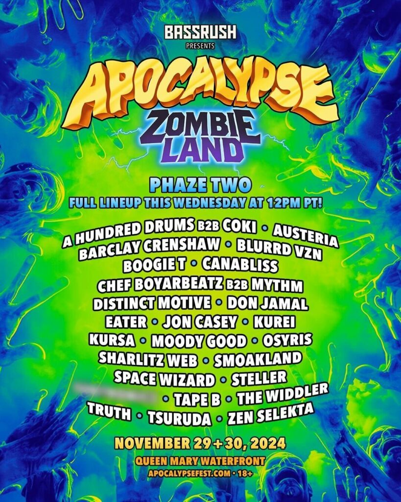 Apocalypse Zombieland 2024 Phase 2 Lineup